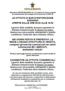 Coronavirus, i provvedimenti in vigore per bar e ristoranti
