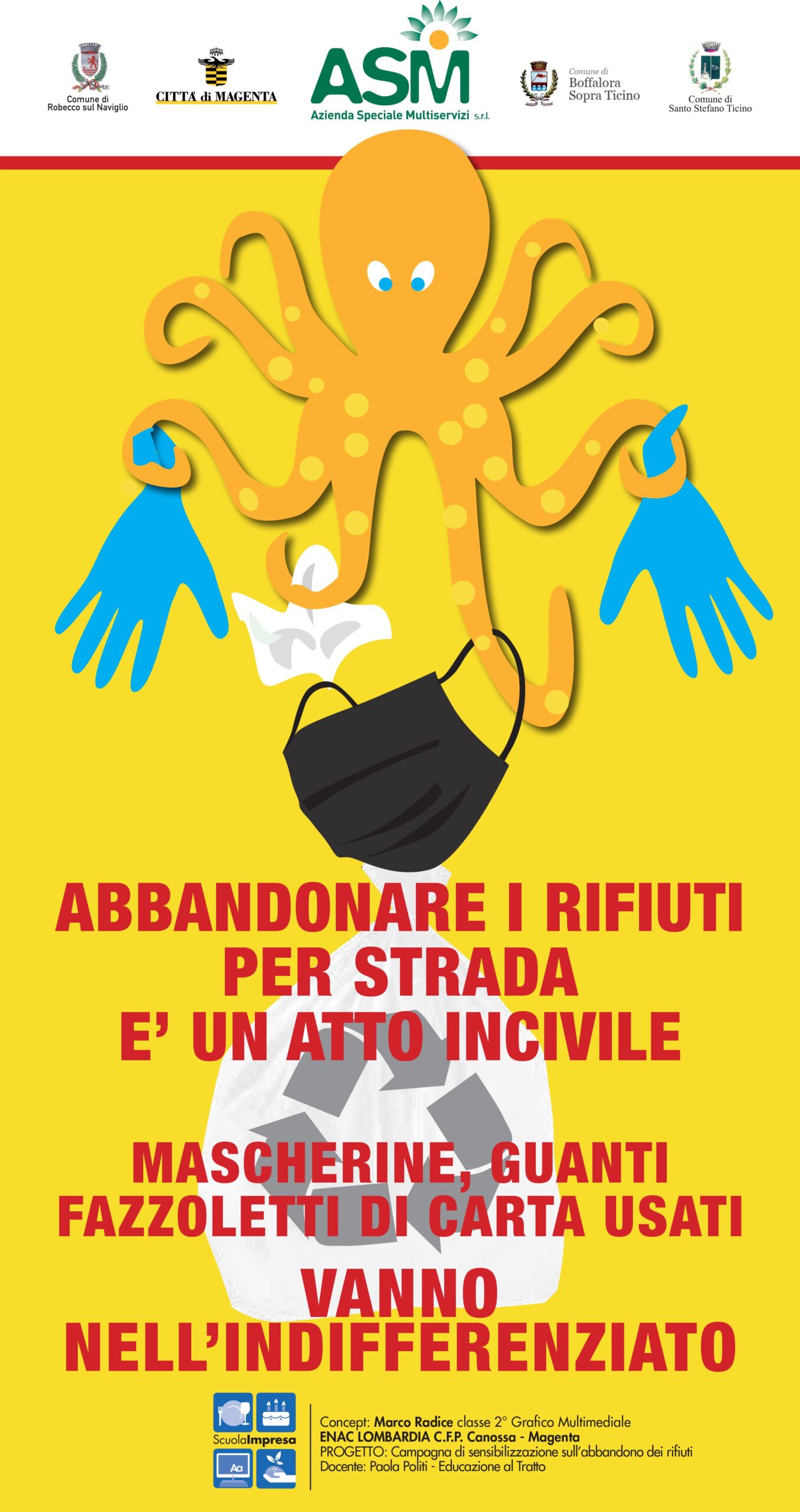 campagna abbandono mascherine asm 3