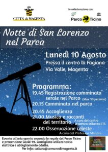 Notte di San Lorenzo: osserviamo le stelle nel Parco del Ticino