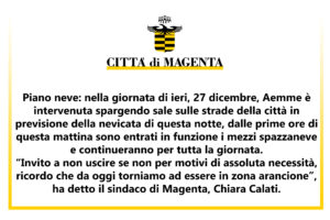 Maltempo, attivato il piano neve