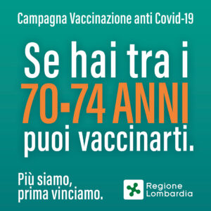 VACCINAZIONE COVID 74-70 ANNI