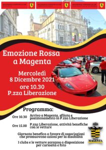 Emozione Rossa a Magenta, evento rinviato causa maltempo