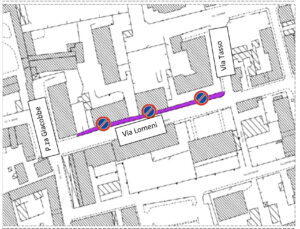 Lavori di riqualificazione e abbattimento barriere architettoniche in via Lomeni