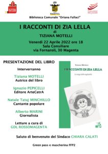 Il Sindaco Calati: “In occasione della Giornata mondiale del libro la Biblioteca Comunale presenta ‘I racconti di zia Lella’, l’appuntamento è per venerdì 22 aprile alle 18 in Sala Consiliare”