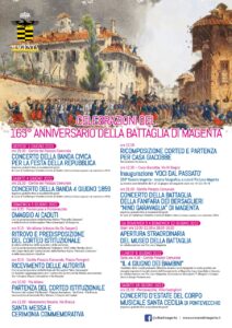 163° ANNIVERSARIO DELLA BATTAGLIA DI MAGENTA: IL PROGRAMMA UFFICIALE DELLE CELEBRAZIONI