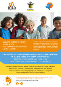 Incontro sull’orientamento scolastico per genitori di alunni delle II/III media e I superiore