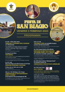 SAN BIAGIO: IL PROGRAMMA DELLE CELEBRAZIONI DEL 3 FEBBRAIO
