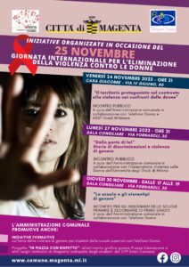 GIORNATA CONTRO LA VIOLENZA SULLE DONNE: GLI APPUNTAMENTI